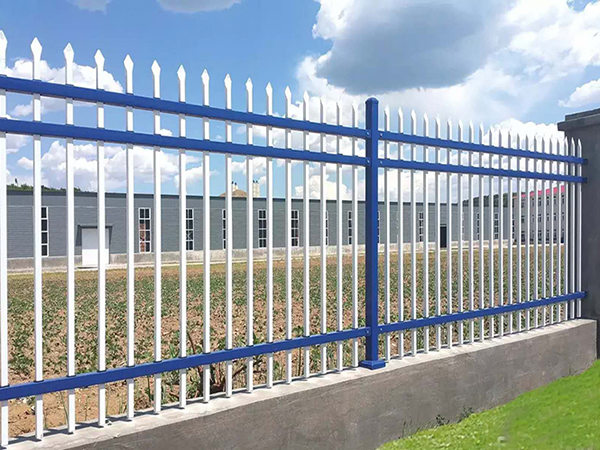 三横杆锌钢围墙护栏